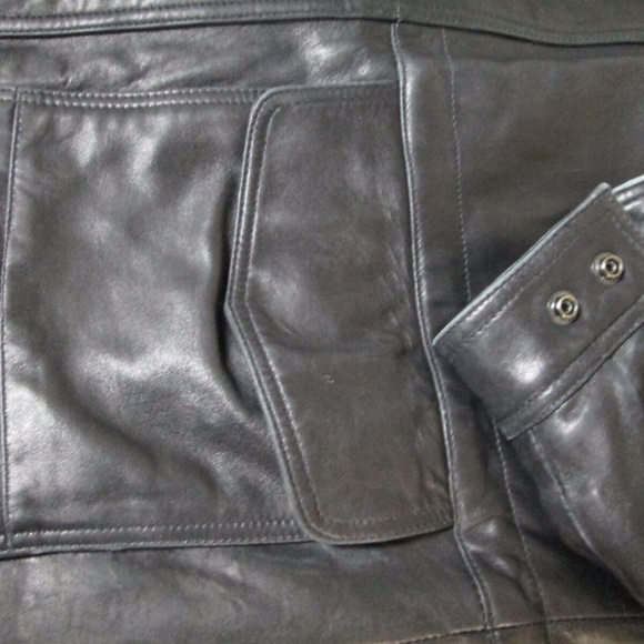 Vintage Claiborne Aviation Grunge Mens Motorcycle Parka Bomber Flight Jacket M - Picture 11 of 12